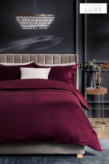 Burgundy Red Collection Luxe 400 Thread Count 100% Egyptian Cotton Sateen Luxury Duvet Cover And Pillowcase Set (B91538) | $80 - $132