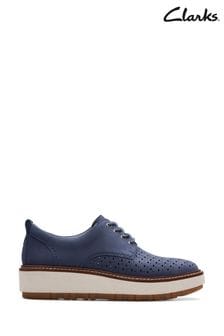 Clarks Blue Nubuck OriannaW Move Shoes (B91678) | kr1 650