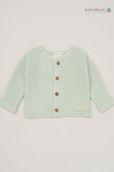Homegrown Blue Organic Cotton Knitted Cardigan (B91876) | SGD 35