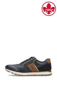 Rieker Mens Blue Zipper Shoes (B92037) | €120