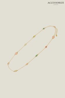 Accessorize Pink Eclectic Shapes Rope Necklace (B92296) | 801 UAH