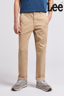 Lee chino hlače naravne barve za dečke Sproščenega kroja Leesures (B92520) | €46 - €55