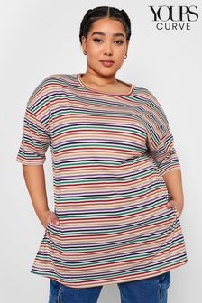 Yours Curve Oversized Striped Top (B92814) | 140 ر.س