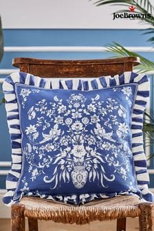 Joe Browns Blue Floral Vivid Vase Reversible Cushion (B93007) | kr428