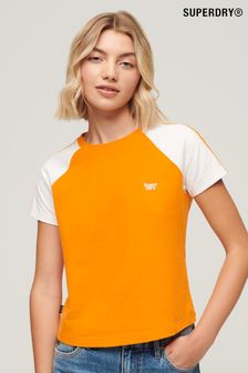 Superdry Orange Essential Logo Retro T-Shirt (B93040) | AED111