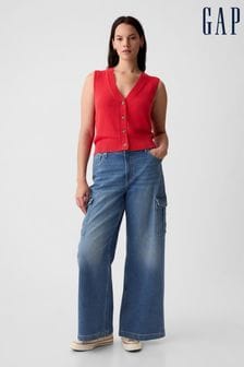 Gap Stride Cargo-Jeans mit hohem Bund und weitem Bein (B93212) | 86 €