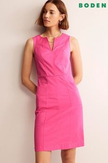 Boden Pink Helena Chino Short Dress (B93542) | $120