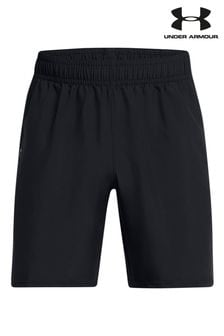 Under Armour Black Woven Wordmark Shorts (B93611) | $46