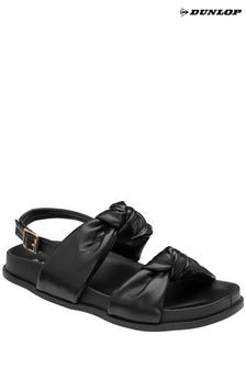 Dunlop Black Slingback Sandals (B93843) | $51