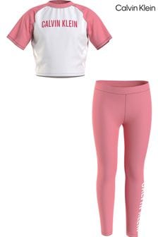 Calvin Klein Pink Slogan Pyjamas (B94063) | OMR26
