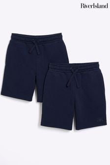 River Island Boys Cotton Shorts 2 Pack (B94260) | 90 LEI