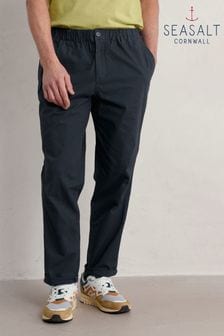 Seasalt Cornwall Blue Mens Groundsman Trousers (B94507) | $220