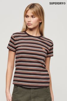 Superdry Multi Essential Logo Striped Fitted T-Shirt (B94586) | OMR10