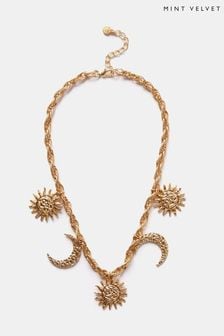 Mint Velvet Gold Tone Charm Necklace (B94711) | €53