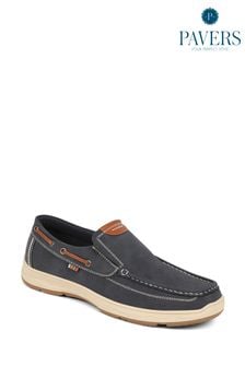 Pavers Blue Slip On Boat Shoes (B94752) | $77