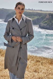 Forever New Brown Charlie Check Trench Coat (B94877) | 7,438 UAH