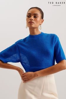 Ted Baker Blue Chrisii Knit Easy Fit Top (B95109) | $188