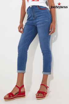 Joe Browns Stawberry Embroidered Stretch Denim Cropped Jeans