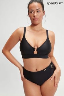 Czarny - Speedo Womens Shaping Triangle Bikini Top With Removable Bra Pads (B95547) | 225 zł