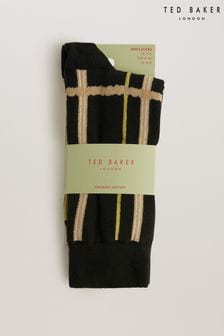 Ted Baker Black Sokkate Check Socks (B95576) | AED60