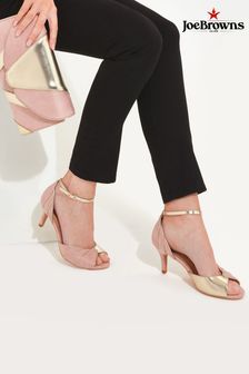 Joe Browns Pink Metallic Art Deco Peep Toes Sandals (B95966) | 383 SAR