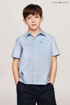 ブルー - Tommy Hilfiger Solid Oxford Shirt (B95975) | ￥7,050 - ￥8,810