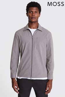 MOSS Grey Technical Shacket (B96007) | AED388