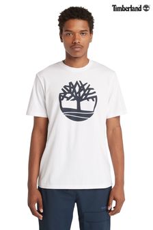 Timberland Kennebec River Tree Logo Short Sleeve White T-shirt (B96348) | ￥5,330