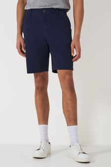 ブルー - Crew Clothing Classic Bermuda Cotton Stretch Chino Shorts (B96513) | ￥9,690