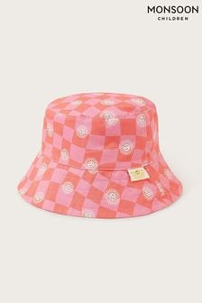 Monsoon Pink Checkerboard Bucket Hat (B96608) | €20 - €22