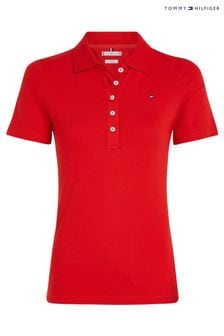 Tommy Hilfiger Slim Red 1985 Pique Polo Shirt