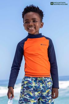 Mountain Warehouse Orange Kids Long Sleeved Rash Vest (B96711) | SGD 45