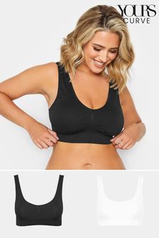 Yours Curve Padded Seamfree Bra 2 Pack