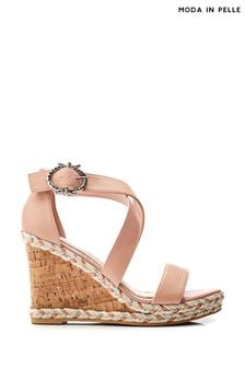 PURSUIT CROSSOVER STRAP WEDGE SANDAL (B97026) | AED494