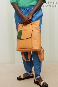 Oliver Bonas Orange Jackie Slouch Backpack