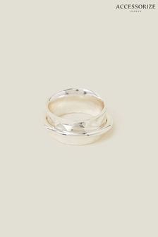 Accessorize Silver Tone Spinner Ring (B97063) | 115 SAR