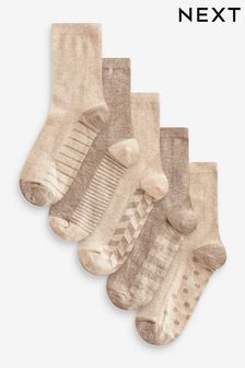 Neutral Footbed Ankle Socks 5 Pack (B97219) | $18