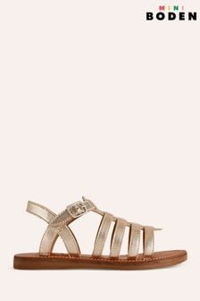 Boden Gold Strappy Sandals (B97459) | HK$329 - HK$380