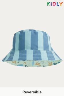 KIDLY Blue Reversible Bucket Hat (B97524) | $40