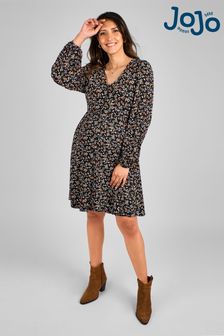 Women s Maternity Black Knee Length Long Sleeve Dresses Next Luxembourg