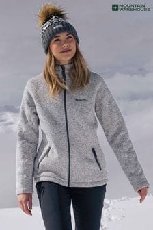 Gris - Mountain Warehouse Womens Nevis Borg Lined Hoodie (B97674) | 79 €