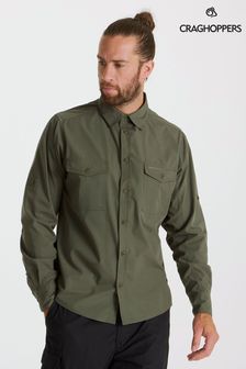 Craghoppers Green Kiwi Long Sleeved Shirt (B97684) | LEI 286