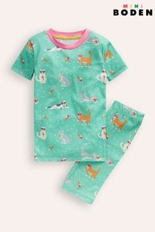 Boden Green Snug Short John Pyjamas (B98009) | $33 - $37