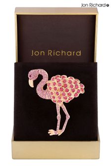 Jon Richard Flamingo Brooch Gift Box