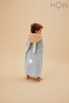 Mori Kids Blue 100% Cotton Peter Rabbit Hooded Bath Towel (B98064) | 197 د.إ