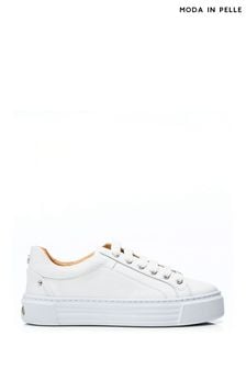 Weiß - Moda In Pelle Arabeller Lace-up Trainers With Eyelets (B98211) | 139 €