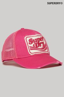 Superdry Pink Fluro Mesh Trucker Cap (B98214) | €36