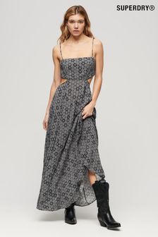 Superdry Superdry Sheered Back Maxi Dress (B98289) | 475 zł