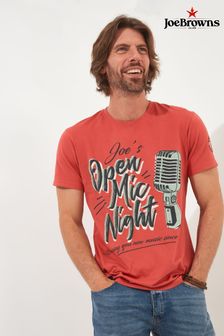 Joe Browns Red Open Mic Night Graphic T-Shirt (B98314) | AED150