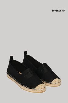 Superdry Black Canvas Espadrille Shoes (B98377) | 223 QAR